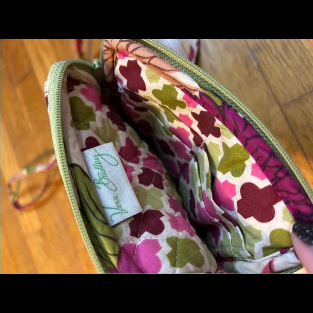 Vera Bradley Pink and Green Floral Shoulder Bag - Picture 4 of 4